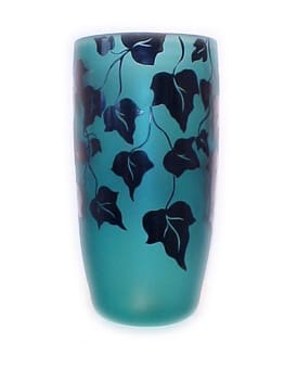 A close up of the bottom of a vase